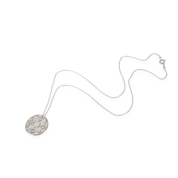 Tiffany & Co. Marrakesh Medallion Pendant in Sterling Silver on a Chain - Picture 2 of 2
